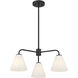 Blair 3 Light 24 inch Matte Black Chandelier Ceiling Light